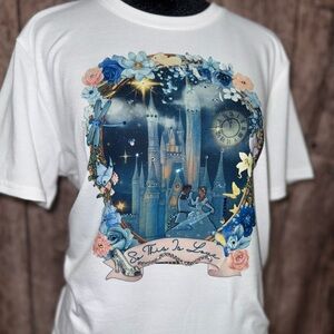 Custom embellished Cinderella designed Tee